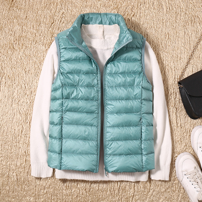 Puffer Jacket in Light Blue – Lavinia by Maravesse