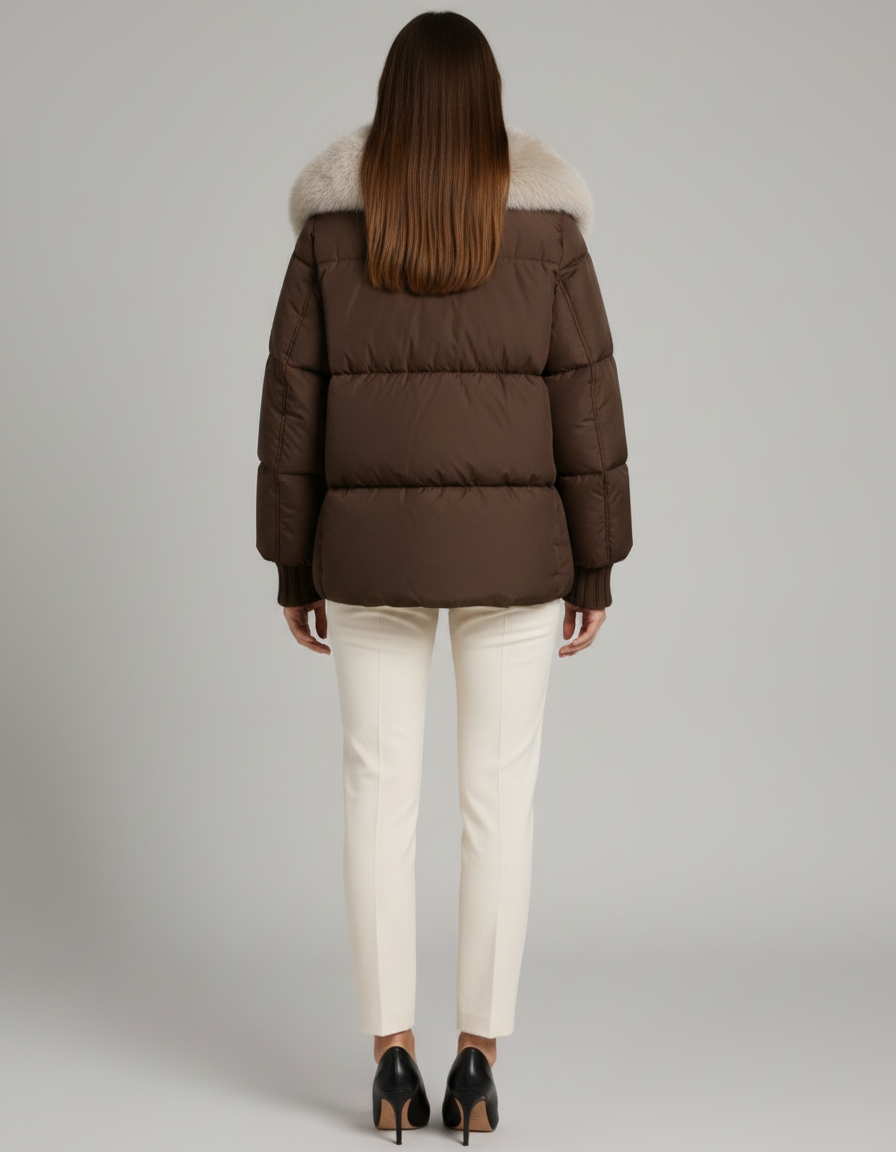 Faux Fur Puffer Jacket – Henrietta by Maravesse (3)