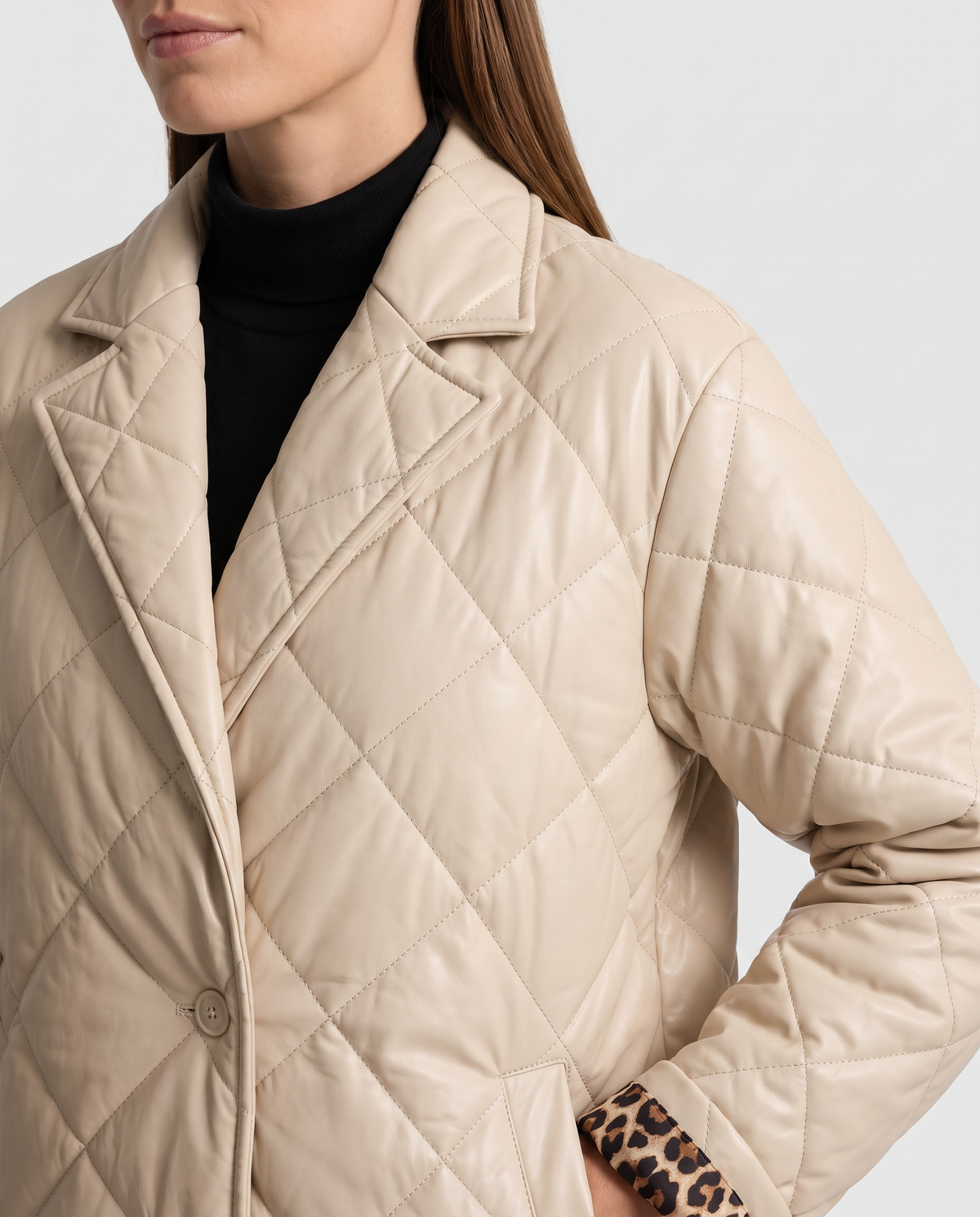 Quilted Leopard Puffer Jacket – Philippa by Maravesse (4)