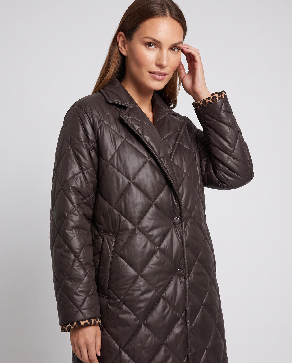 Quilted Leopard Puffer Jacket – Philippa by Maravesse (7)