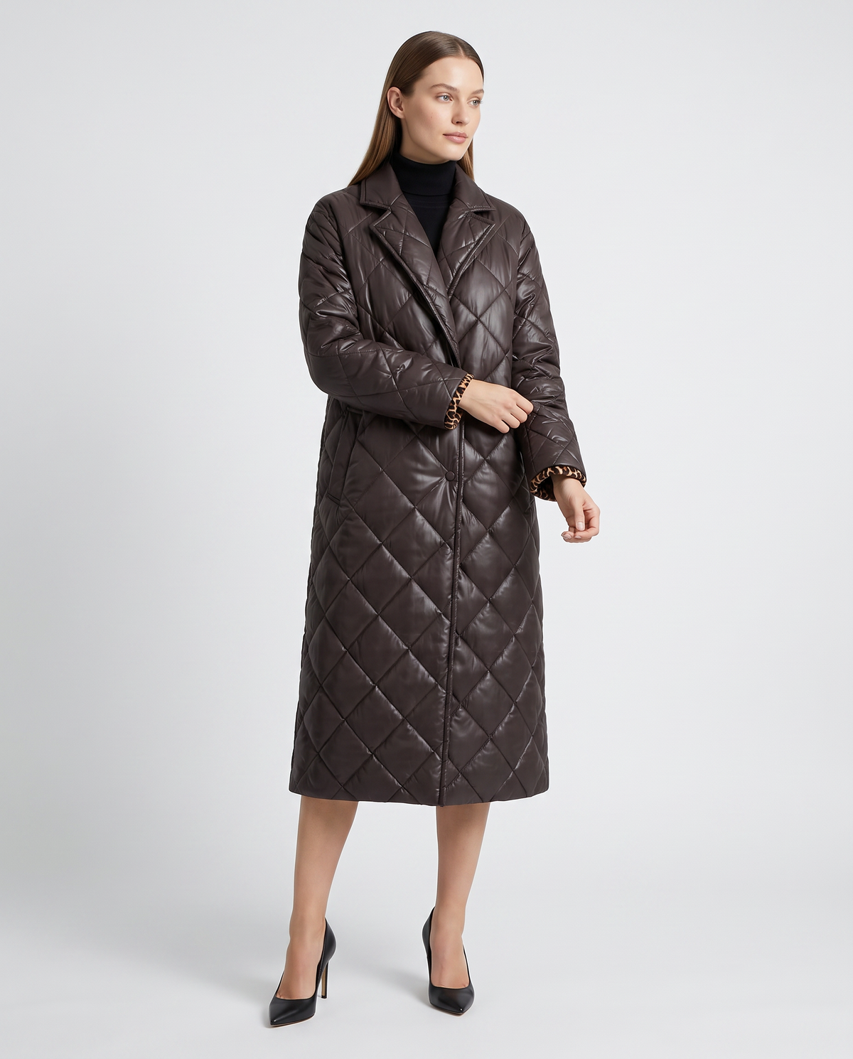 Quilted Leopard Puffer Jacket – Philippa by Maravesse (6)