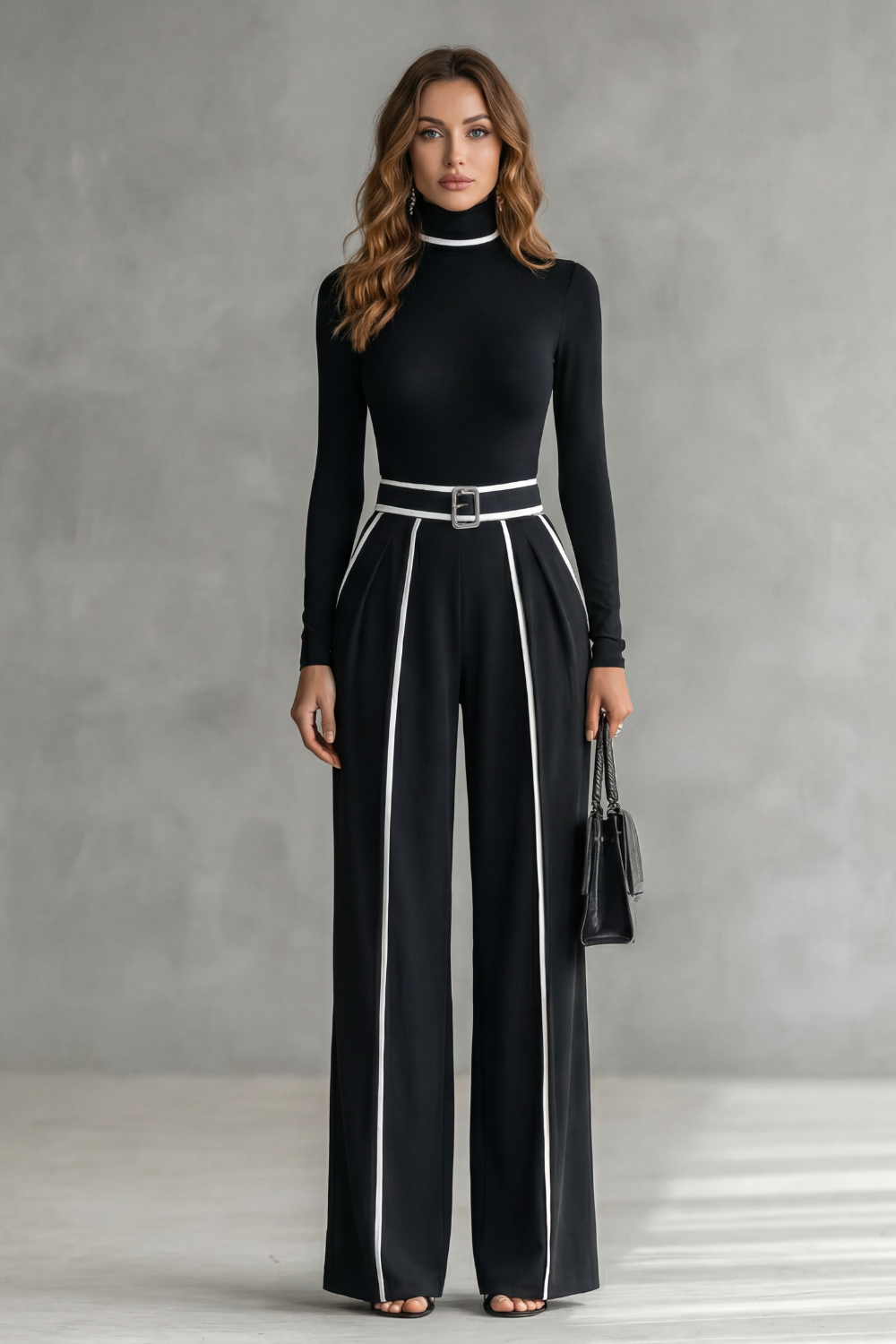Turtleneck Jumpsuit – Rosa by Maravesse (2)