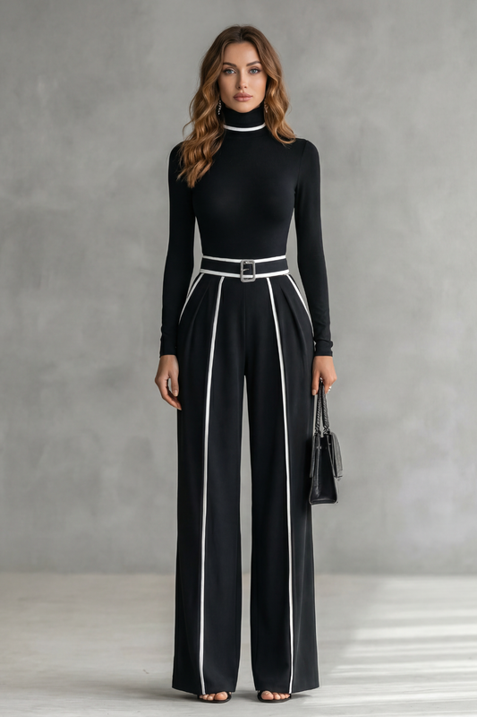 Turtleneck Jumpsuit – Rosa by Maravesse (2)