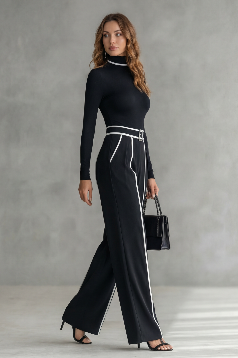 Turtleneck Jumpsuit – Rosa by Maravesse (3)