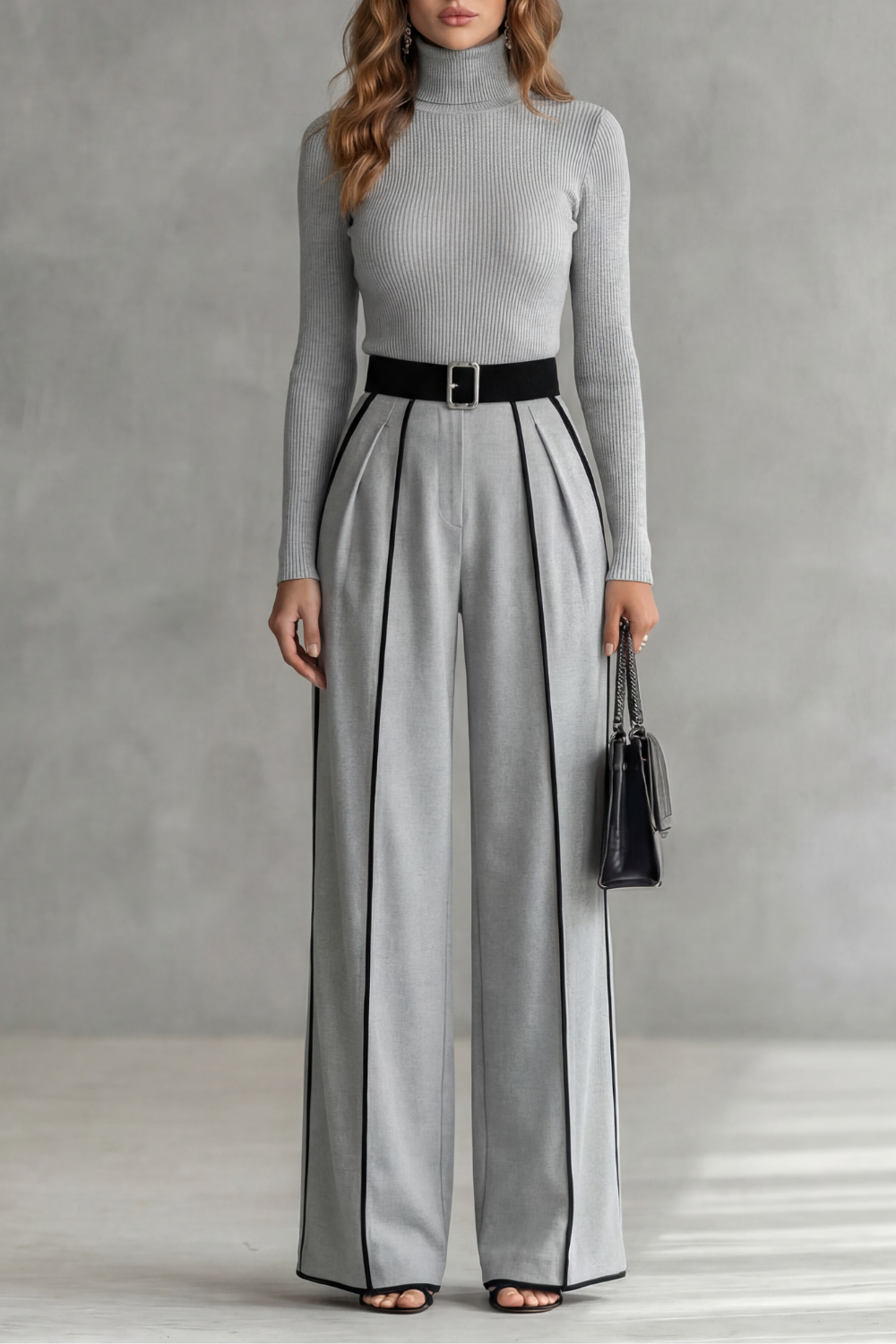 Turtleneck Jumpsuit in Grey – Rosa by Maravesse
