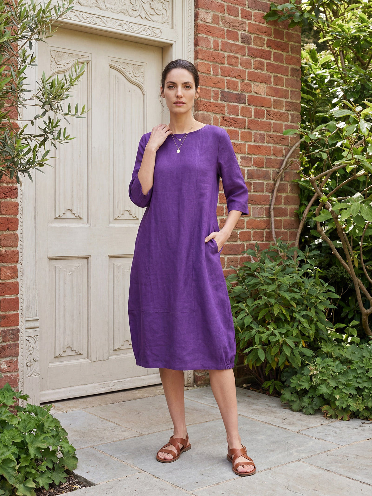 Linen Midi Dress – Noor by Maravesse (3)
