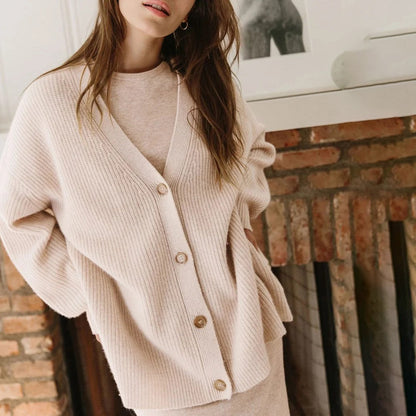 Oversized Cardigan in Pink – Arabella by Maravesse