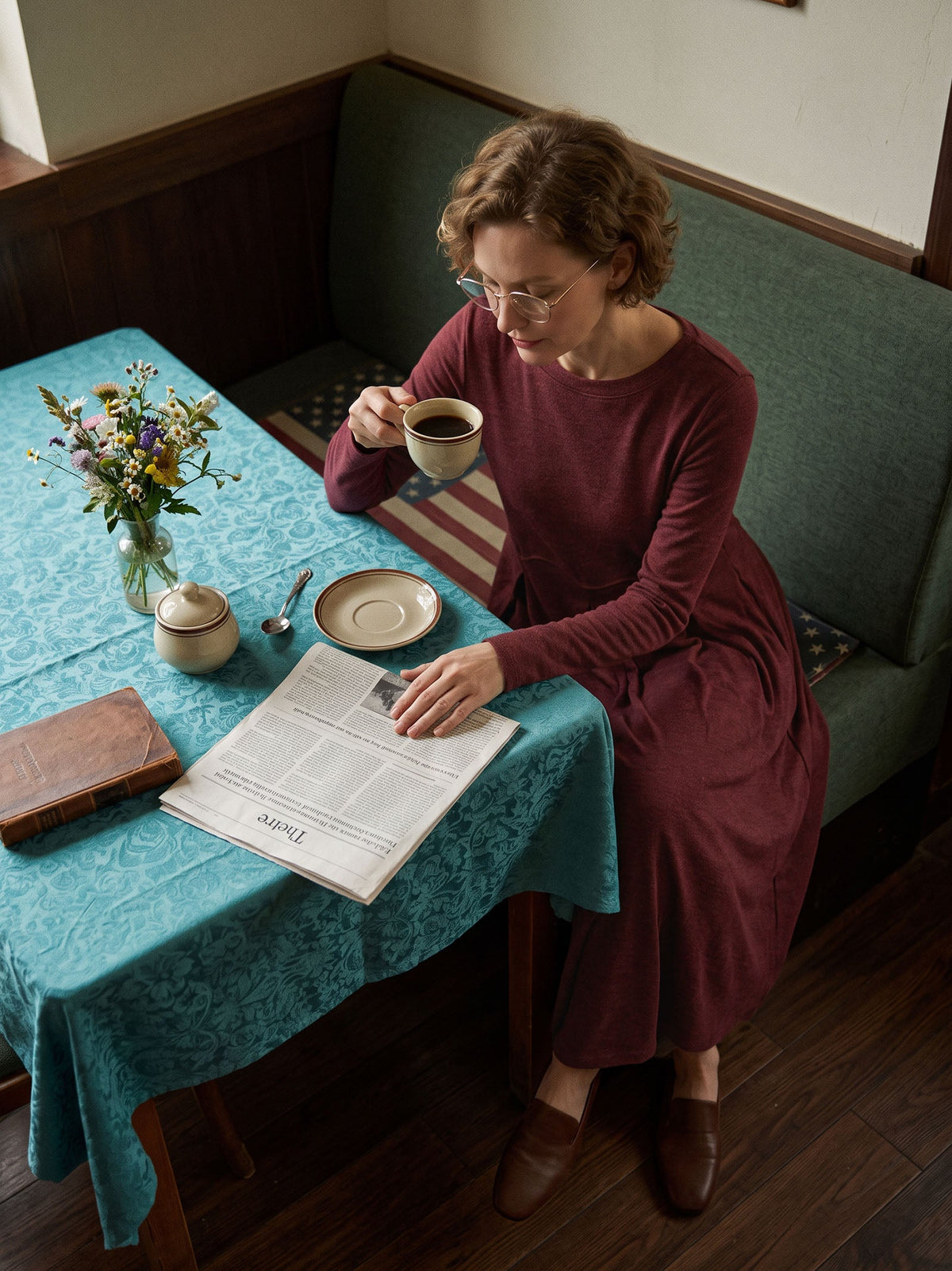 Wool Midi Dress – Sabine by Maravesse (14)