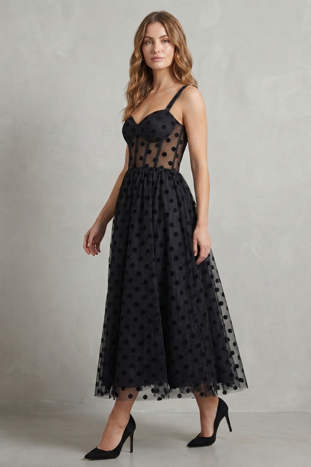 Corset Tulle Midi Dress – Dorthe by Maravesse (3)