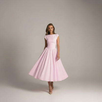 Formal Maxi Dress in Pink – Cordelia by Maravesse