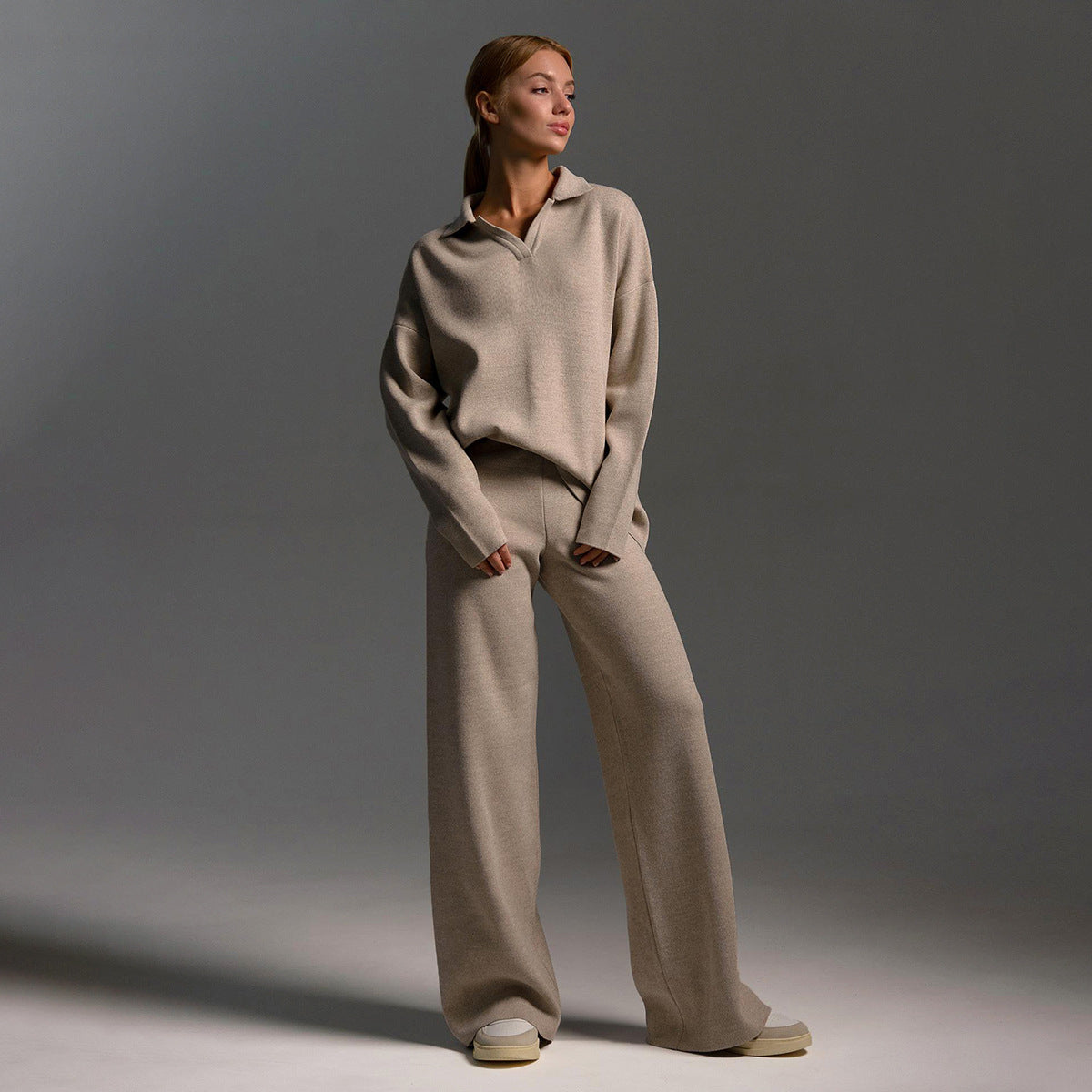 Oversized Sleep Set in Cream – Ophelia by Maravesse