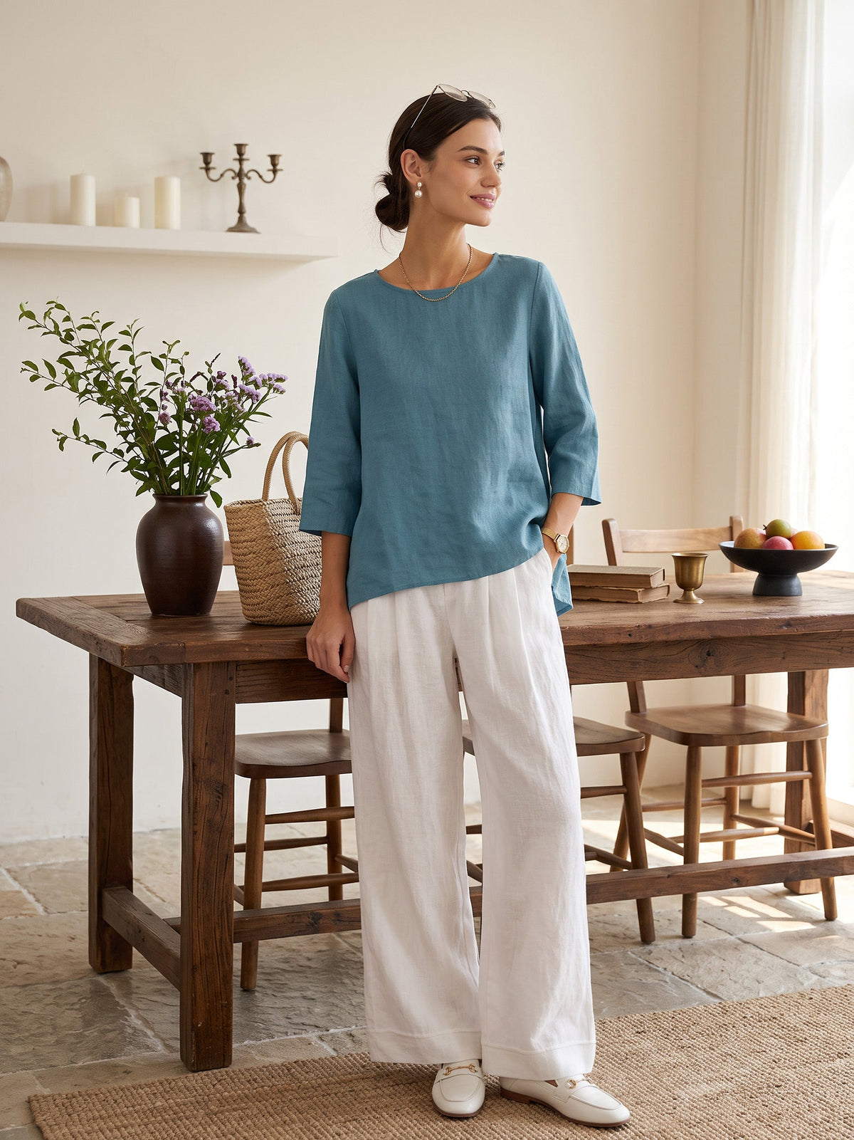 Linen Blouse – Mirabel by Maravesse (5)
