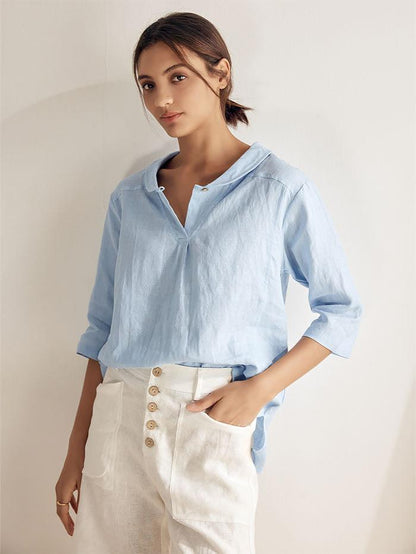Linen Blouse – Lavinia by Maravesse (5)