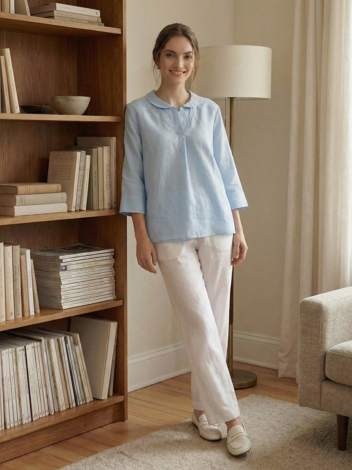 Linen Blouse – Lavinia by Maravesse (2)