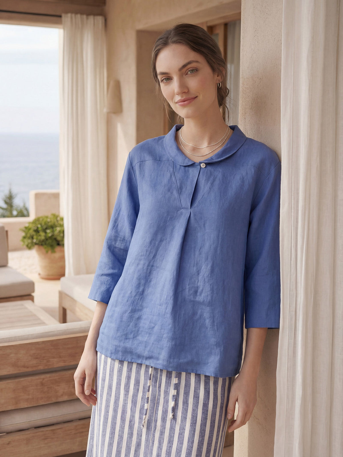 Linen Blouse – Lavinia by Maravesse (36)