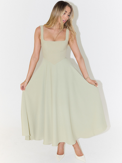 Square-Neck Midi Dress – Lise by Maravesse (3)