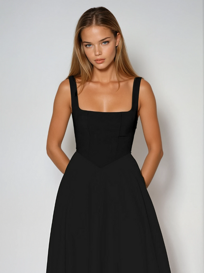 Square-Neck Midi Dress – Lise by Maravesse (5)