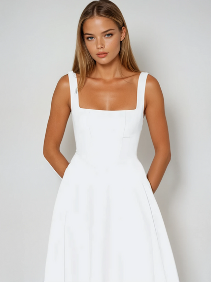 Square-Neck Midi Dress – Lise by Maravesse (13)