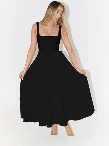 Square-Neck Midi Dress – Lise by Maravesse (6)