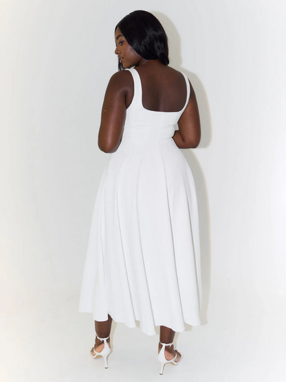 Square-Neck Midi Dress – Lise by Maravesse (18)