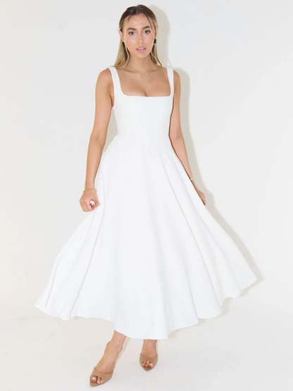 Square-Neck Midi Dress – Lise by Maravesse (17)