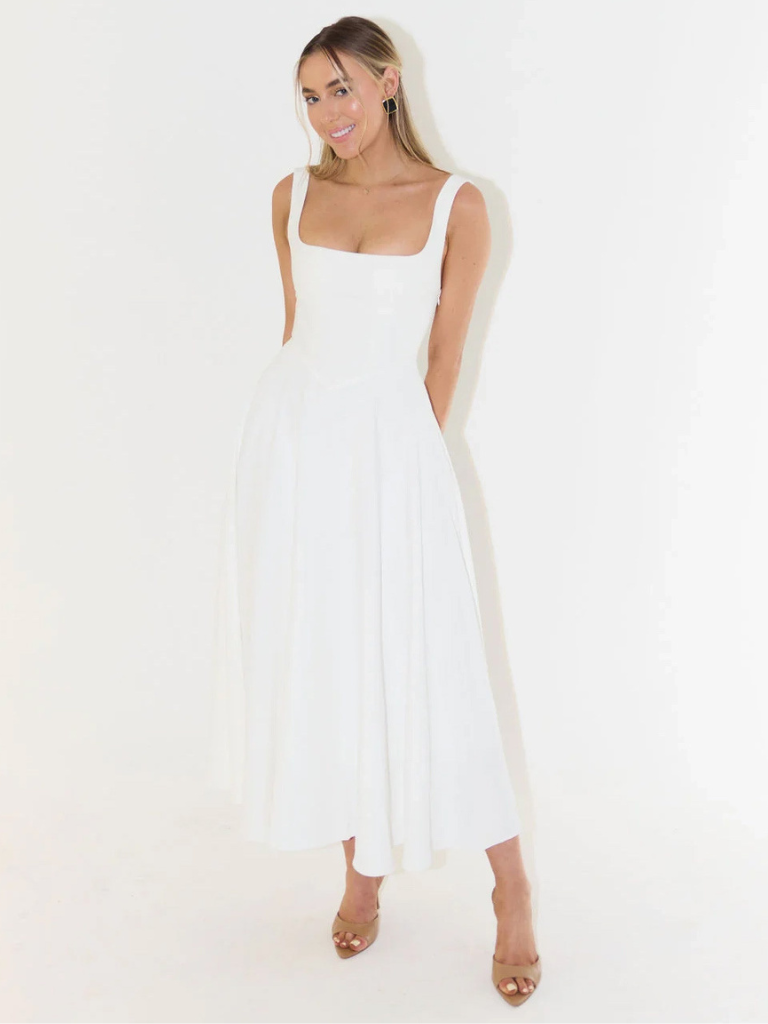 Square-Neck Midi Dress – Lise by Maravesse (16)