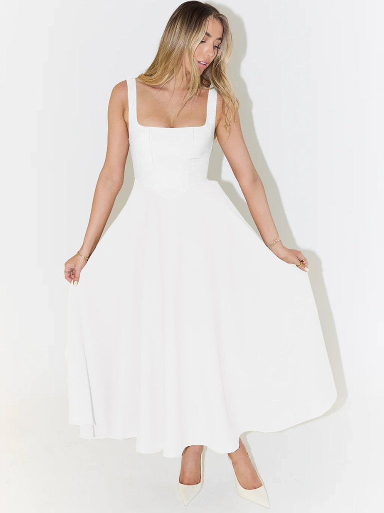 Square-Neck Midi Dress – Lise by Maravesse (14)