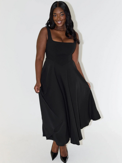 Square-Neck Midi Dress – Lise by Maravesse (11)