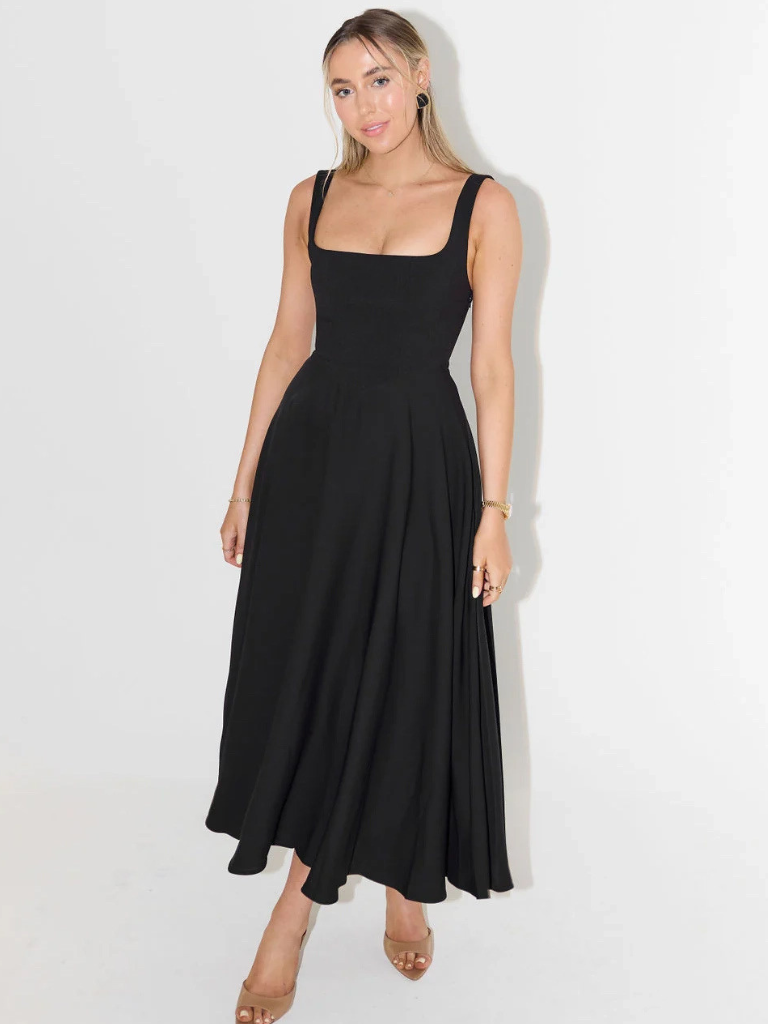 Square-Neck Midi Dress – Lise by Maravesse (10)