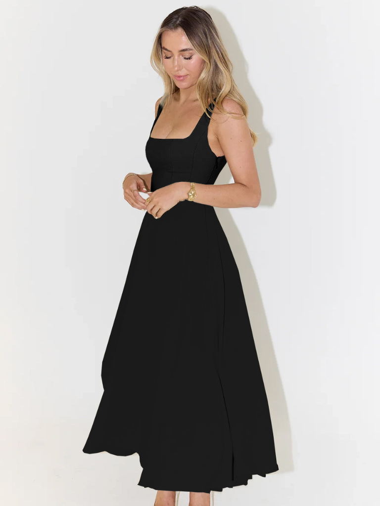 Square-Neck Midi Dress – Lise by Maravesse (7)