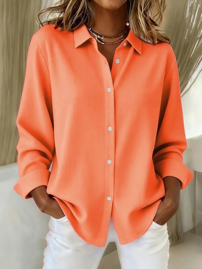 Oversized Blouse in Orange – Persephone by Maravesse