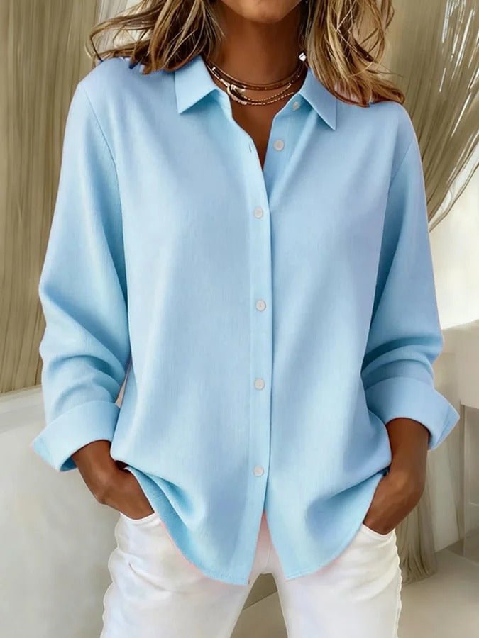 Oversized Blouse in Blue – Persephone by Maravesse