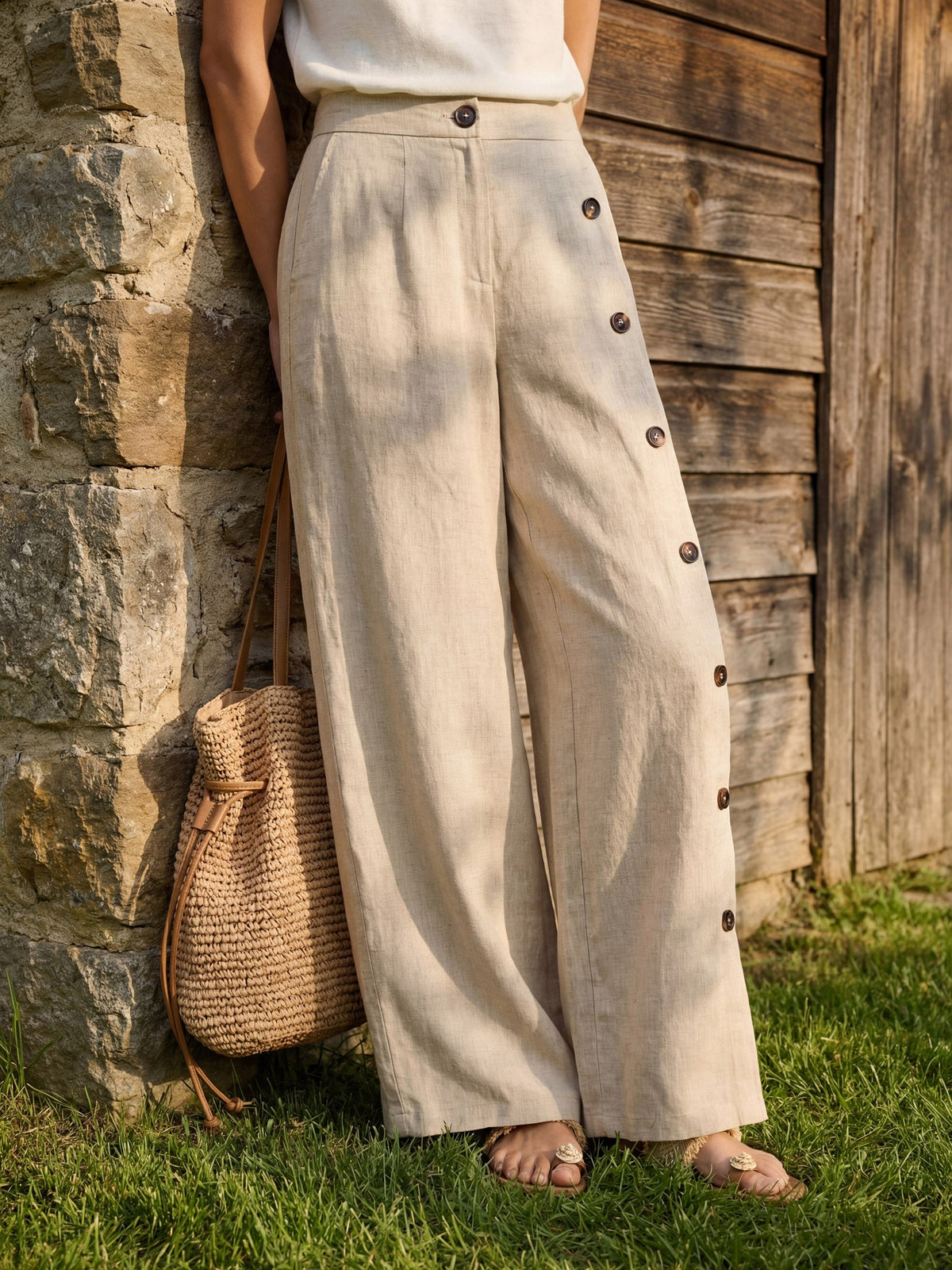 Linen Trousers – Lucille by Maravesse (2)