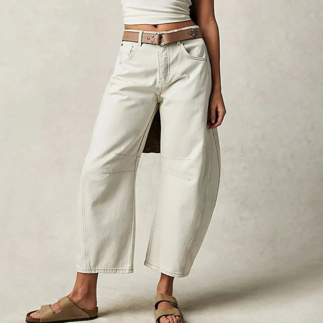 Jeans in White – Fleur by Maravesse