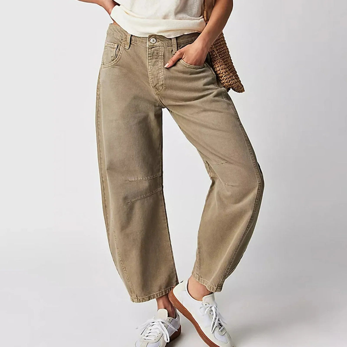 Jeans in Khaki – Fleur by Maravesse