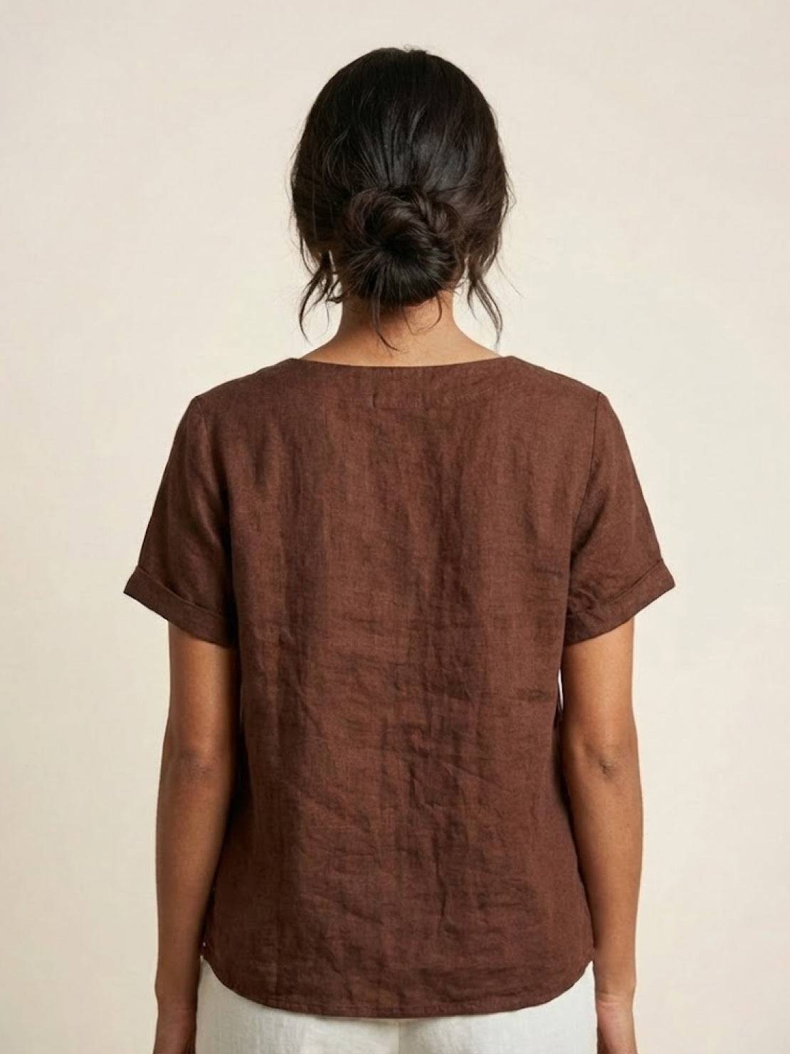Linen Relaxed Top – Louisa by Maravesse (10)
