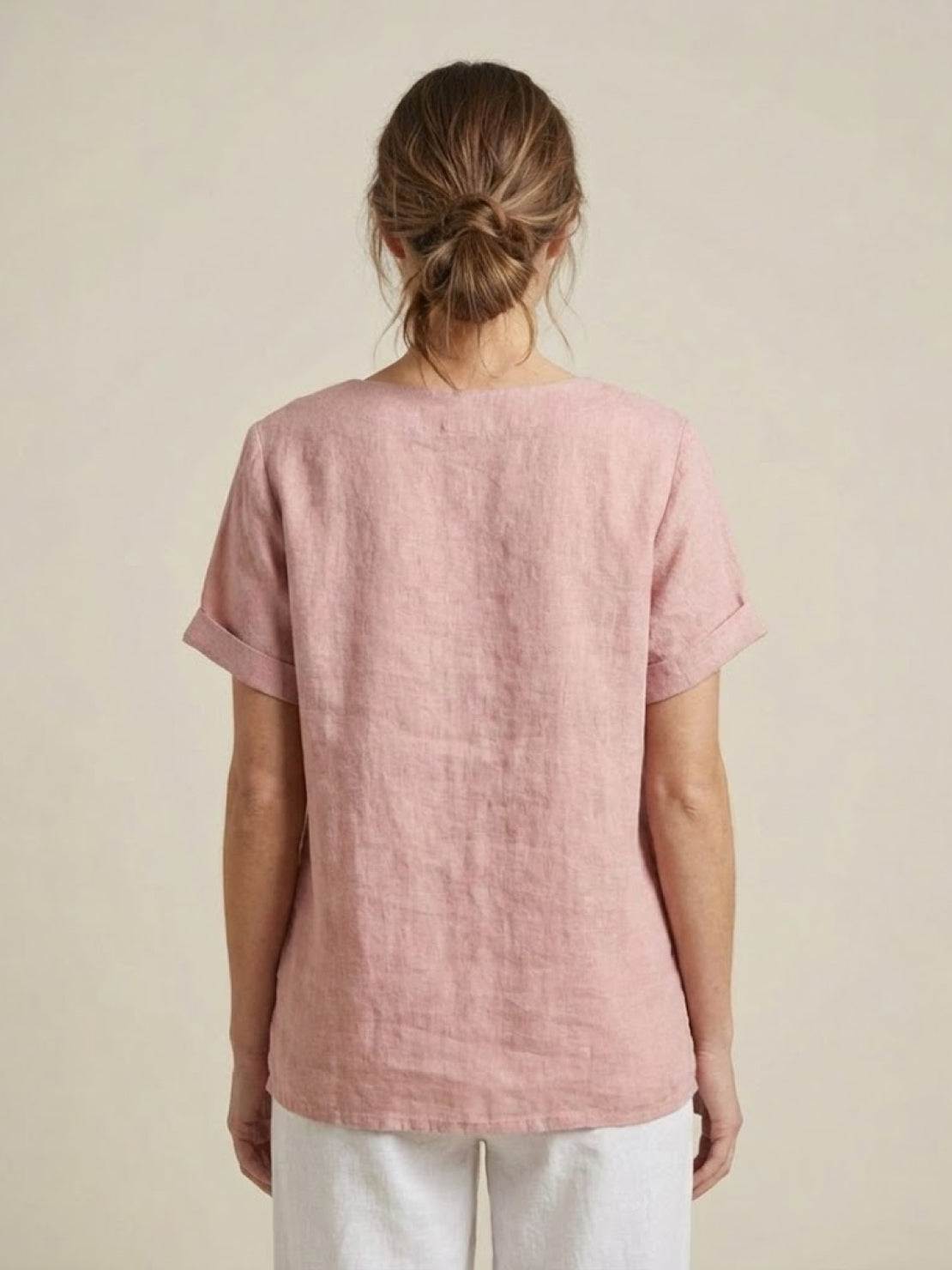 Linen Relaxed Top – Louisa by Maravesse (18)