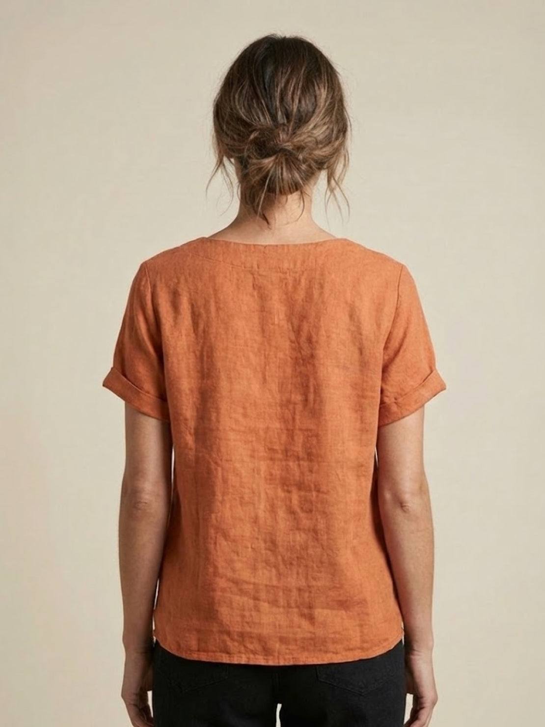 Linen Relaxed Top – Louisa by Maravesse (26)
