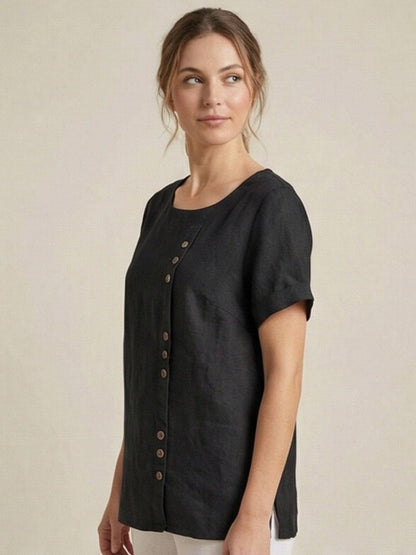 Linen Relaxed Top – Louisa by Maravesse (39)
