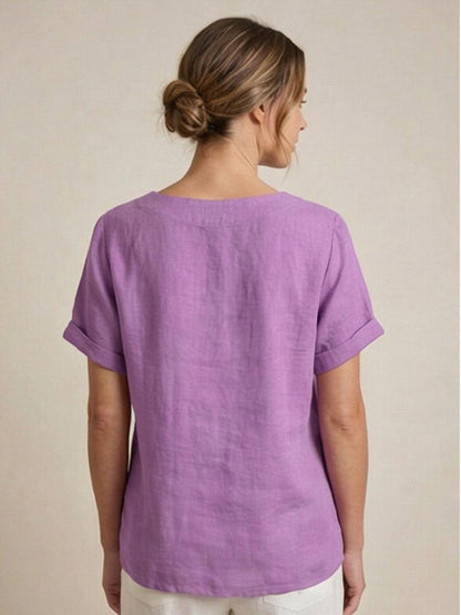 Linen Relaxed Top – Louisa by Maravesse (42)