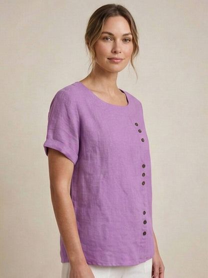 Linen Relaxed Top – Louisa by Maravesse (43)
