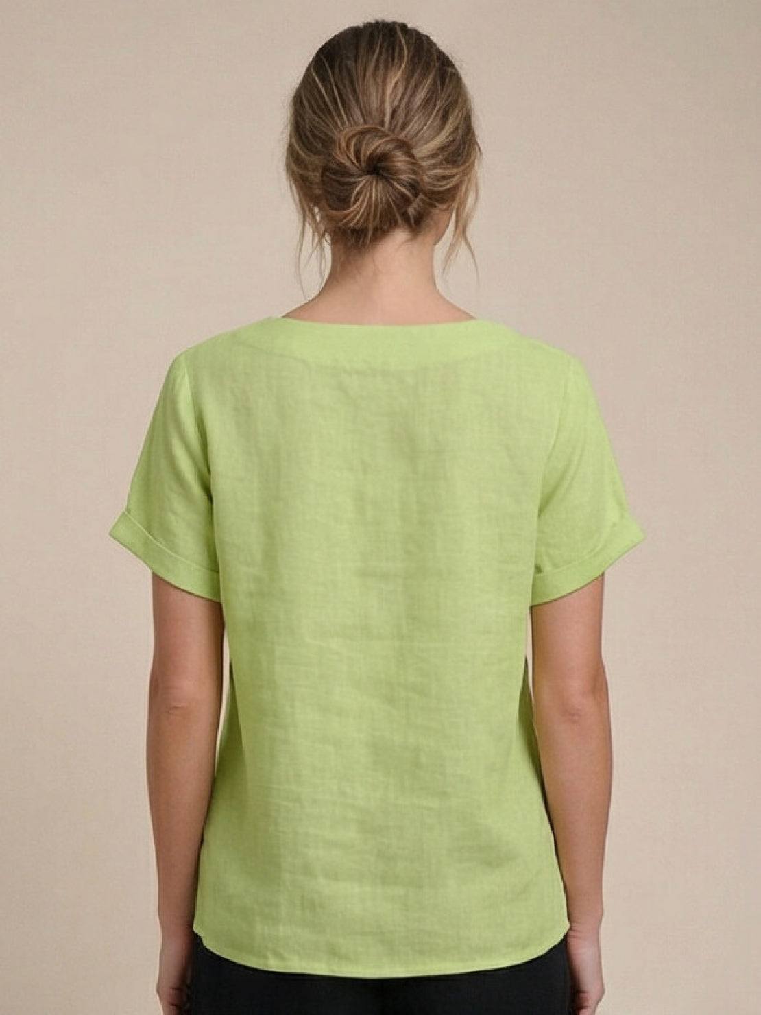 Linen Relaxed Top – Louisa by Maravesse (51)