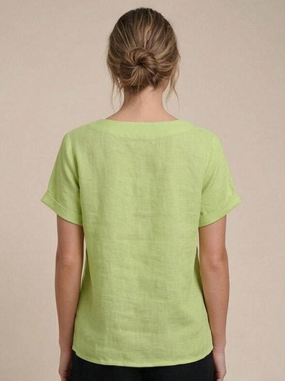 Linen Relaxed Top – Louisa by Maravesse (51)