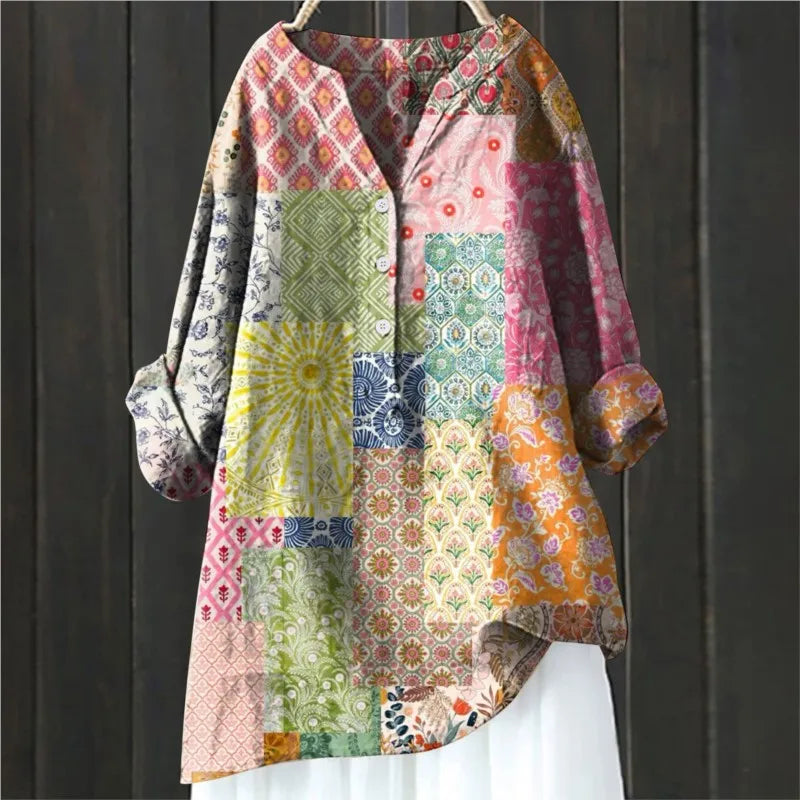 Floral Blouse in Multicoloured – Matilda by Maravesse