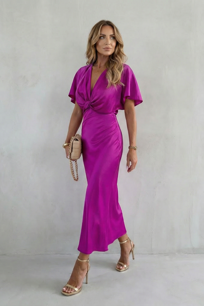 Satin Midi Dress – Ysee by Maravesse (3)