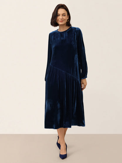 Silk Velvet Midi Dress – Lena by Maravesse (7)