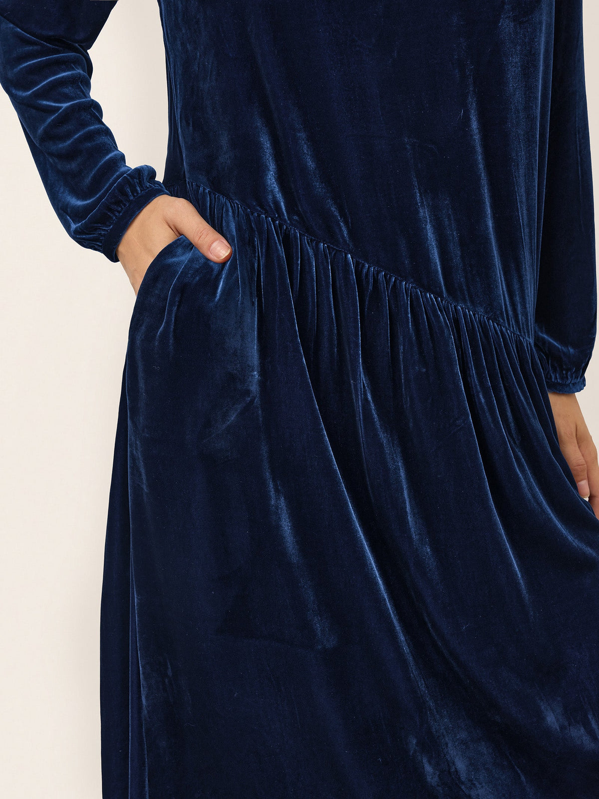 Silk Velvet Midi Dress – Lena by Maravesse (6)