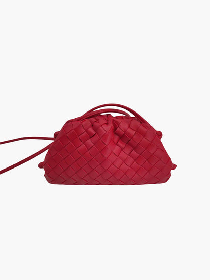 Leather Shoulder Bag in Red – Seraphina by Maravesse