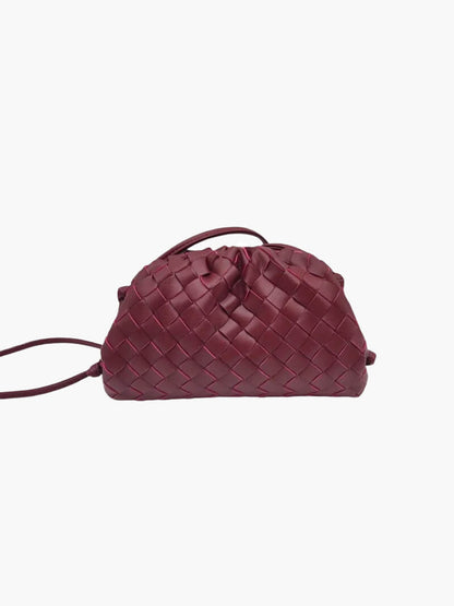 Leather Shoulder Bag in Burgundy – Seraphina by Maravesse