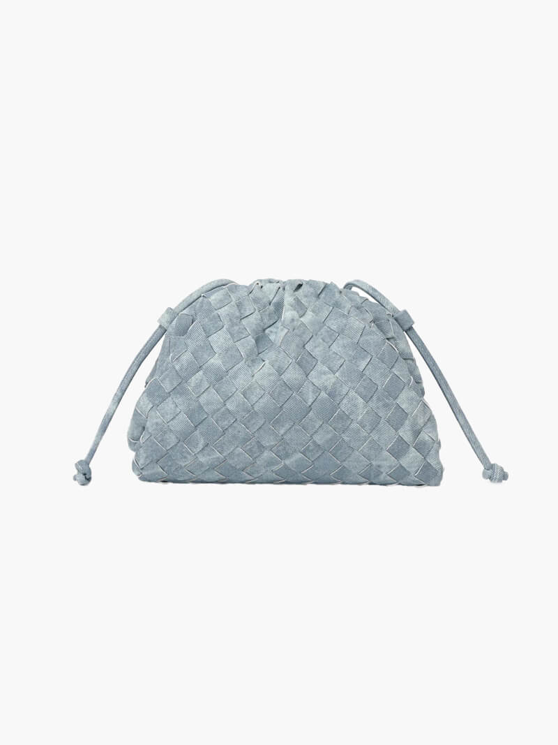 Leather Shoulder Bag in Blue – Seraphina by Maravesse